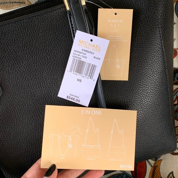 New 3in1 MK Kimberly large tote 🖤 - Picture 4 of 8